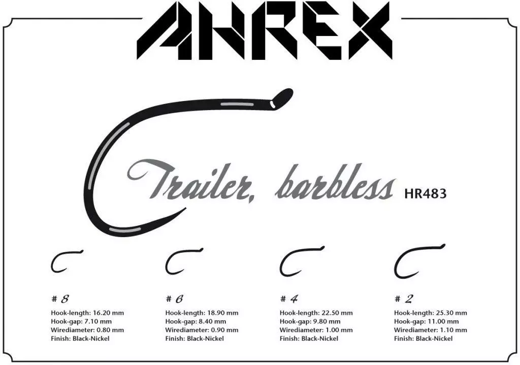 Ahrex HR483 – Trailer Hook Barbless HR 6 Ahrex HR483 – Trailer Hook Barbless HR - Bilde 4